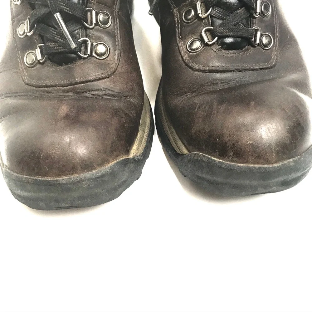 Timberland Women's Dark Brown Lace-Up Boots  -size 9 - Picture 5 of 8